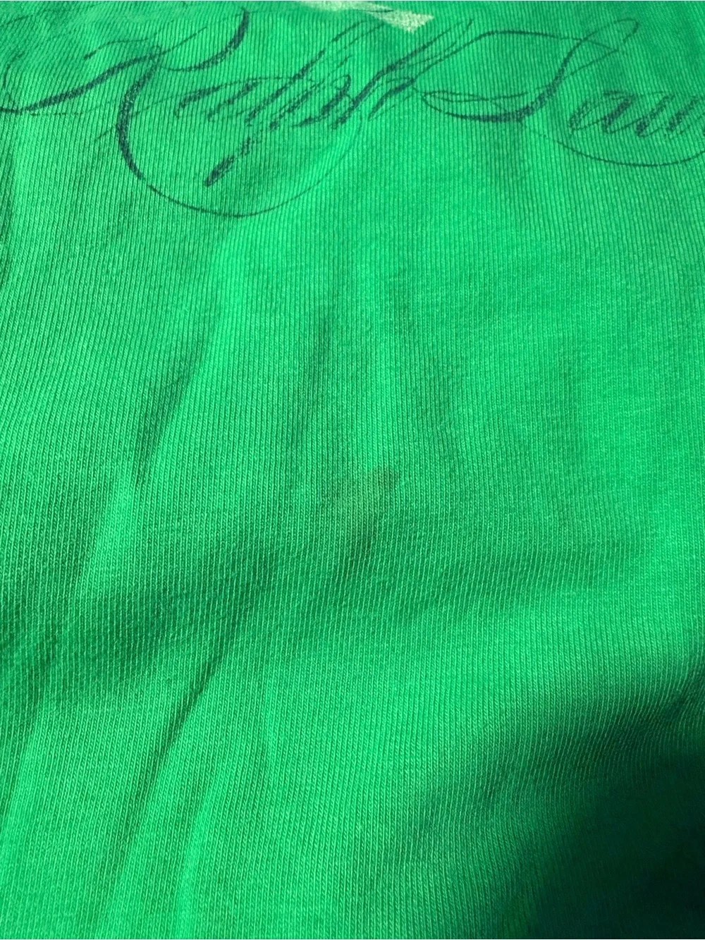 Girls Ralph Lauren Bright Green Crewneck Tee sz 8/10